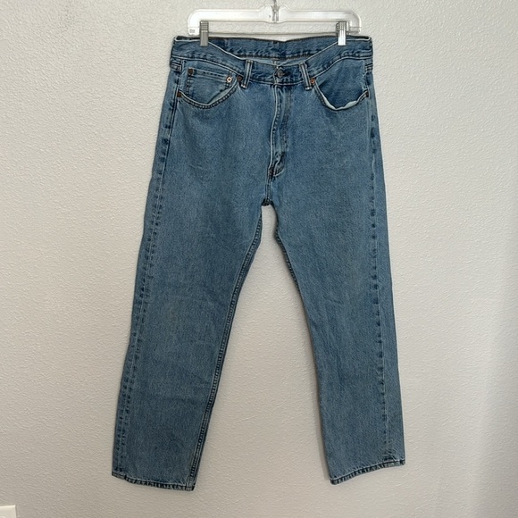 Levi’s 505 Regular Fit Straight Leg Light Wash Size 36 - Picture 7 of 8